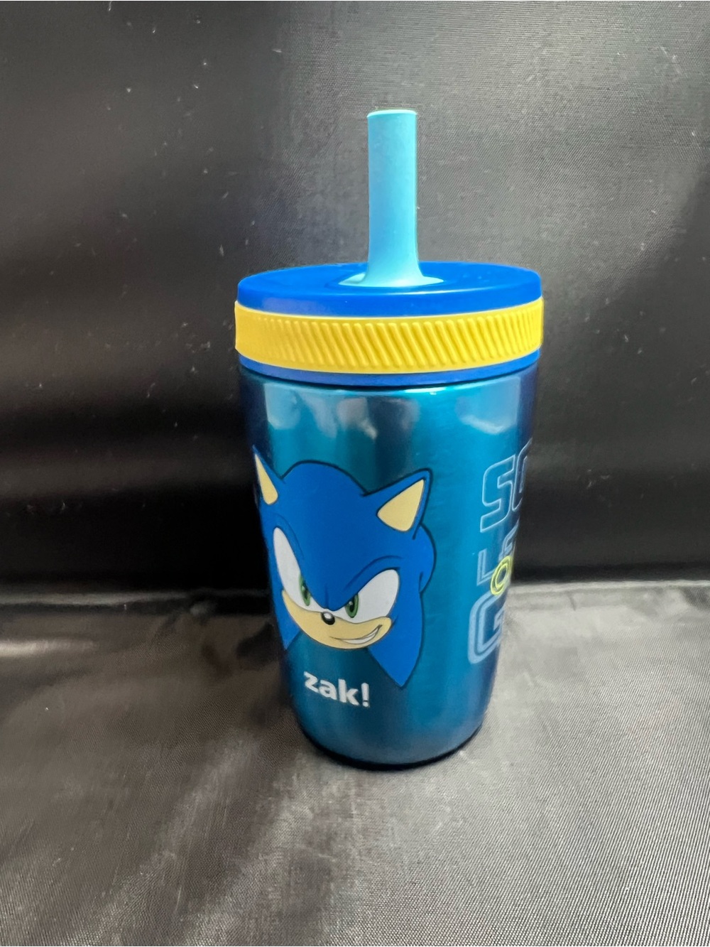 Zak Designs Sonic the Hedgehog Kelso Toddler Tumbler 15oz Leak-Proof Straw Cup